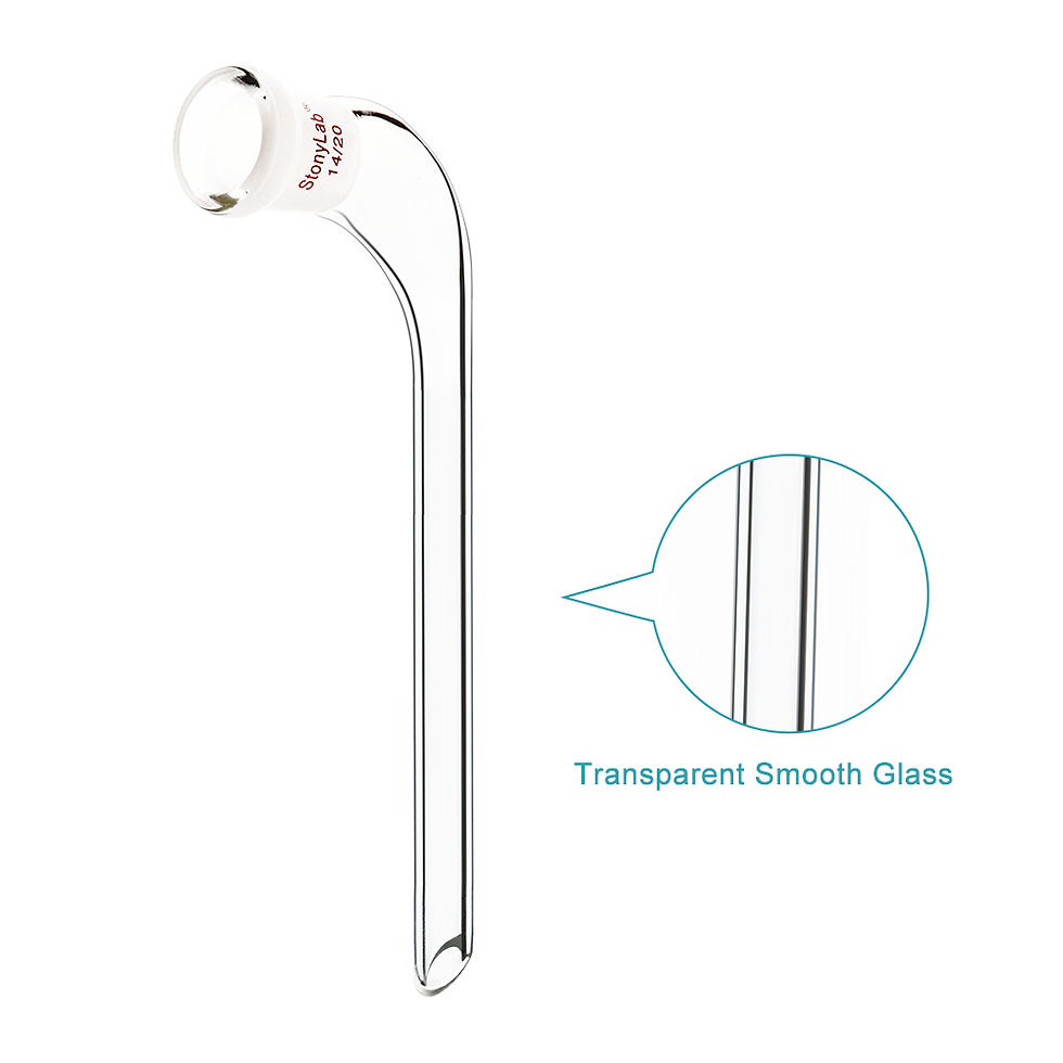 Thumbnail: Glass 105 Degree Bent Distillation Adapter with 100 mm Tapered Drip Tube