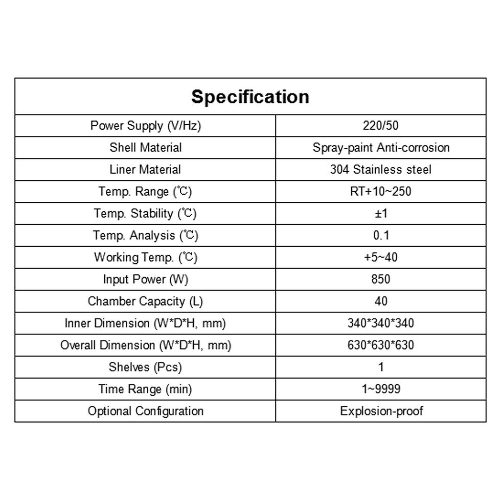 Thumbnail: Electrical heating Blast Hot Air Oven Drying Equipment (Free Shipping)