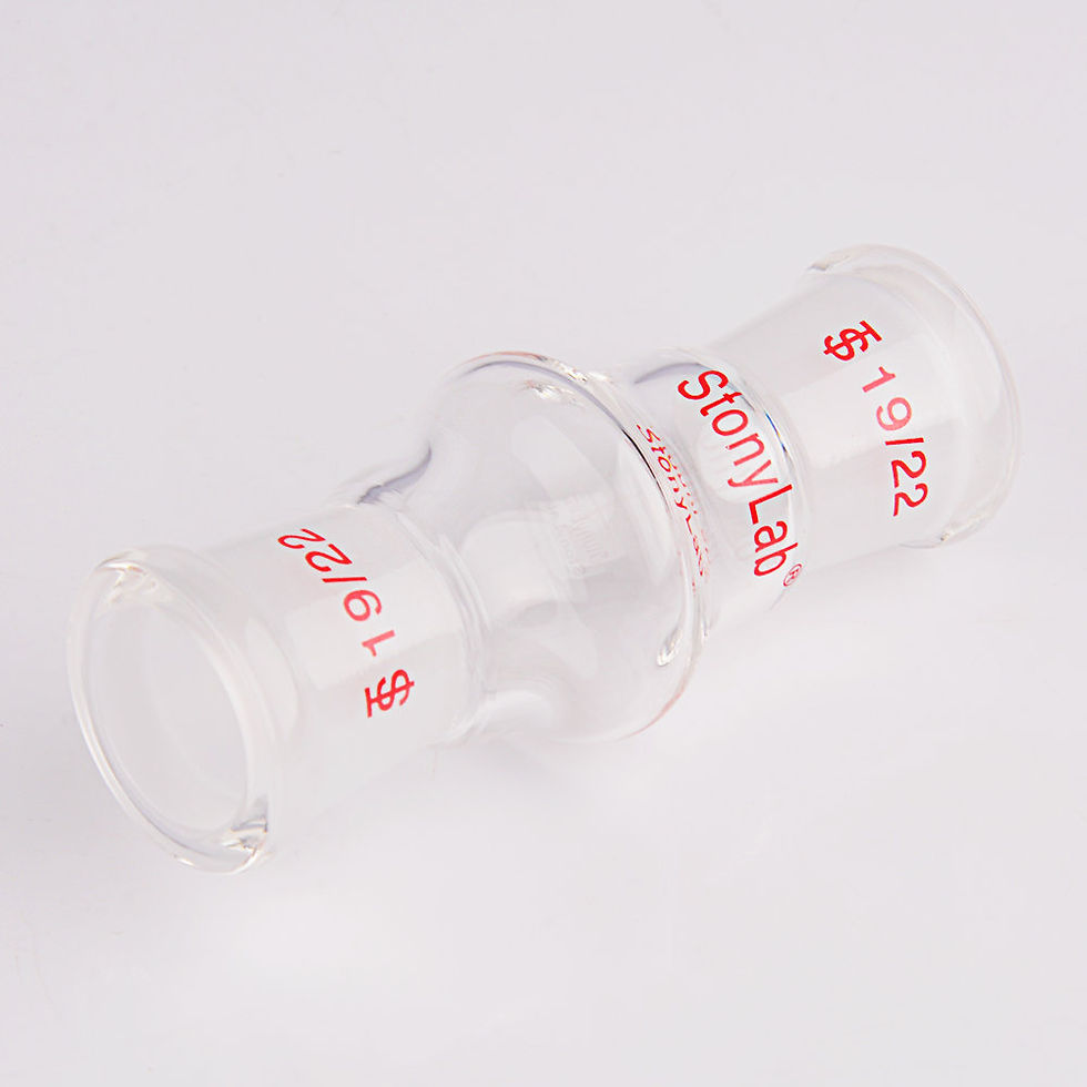 Thumbnail: Borosilicate Glass Female to Female Adapter Connector for Laboratory Lab