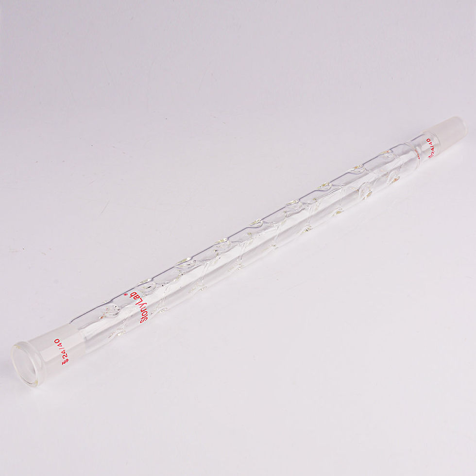 Thumbnail: 24/40 Glass Fractional Vigreux Distillation Column with Indentations