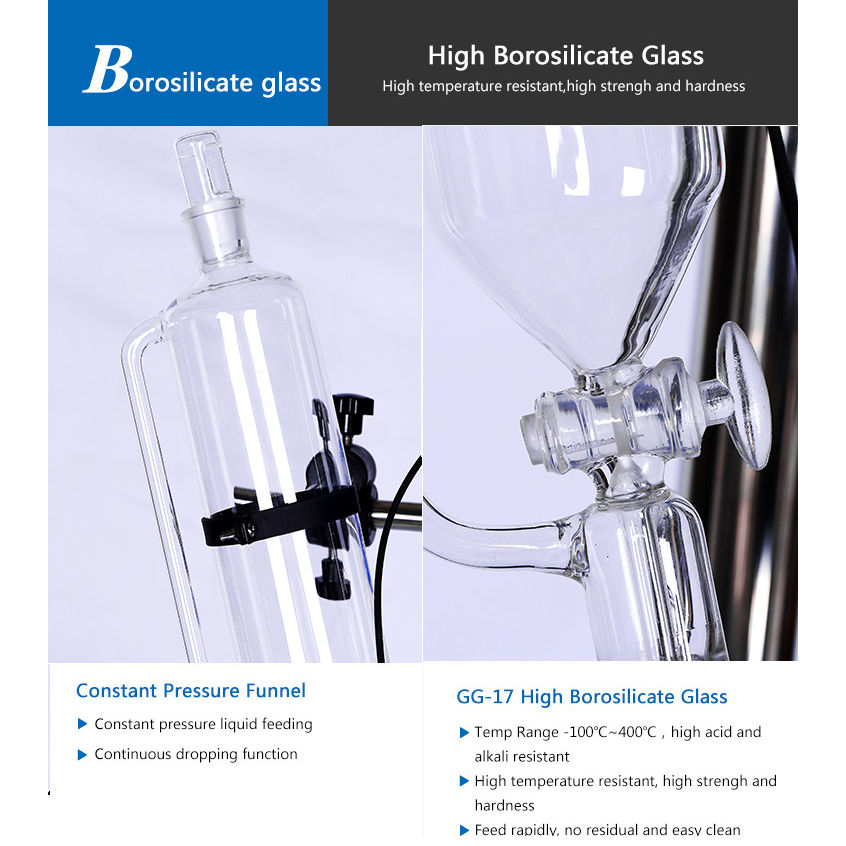 Thumbnail: Laboratory Double-Layer Glass Batch Reactor Price 10L (Free Express Shipping)