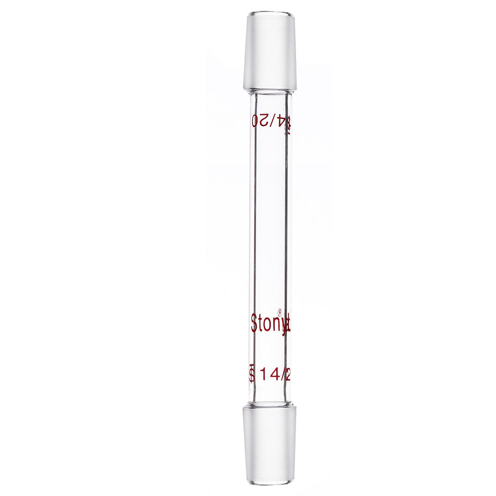 Thumbnail: Straight Connecting Adapter, 30/70/90 mm Between 2 Ground Inner Taper Joints