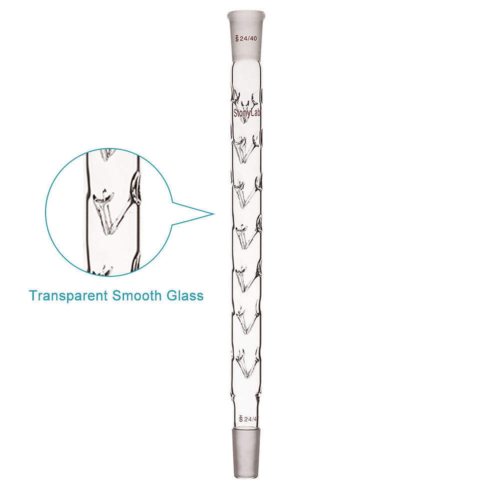 Thumbnail: 24/40 Glass Fractional Vigreux Distillation Column with Indentations