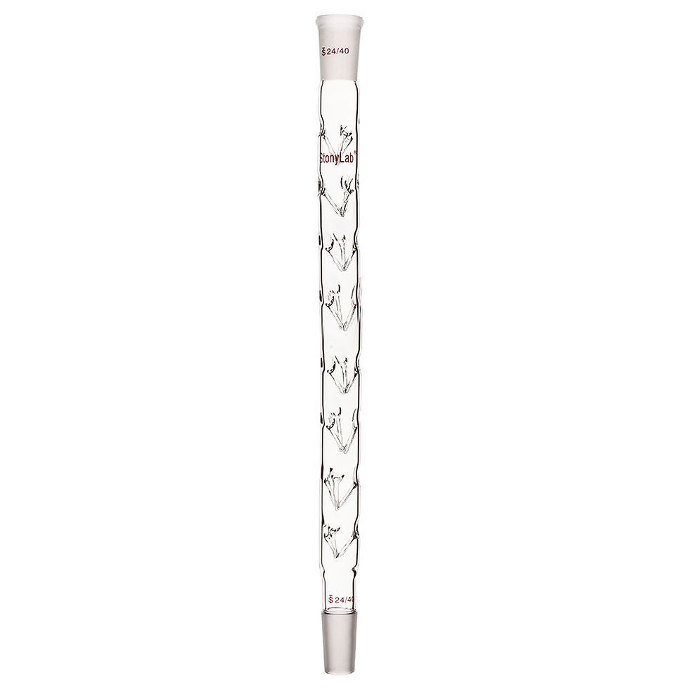 Thumbnail: 24/40 Glass Fractional Vigreux Distillation Column with Indentations