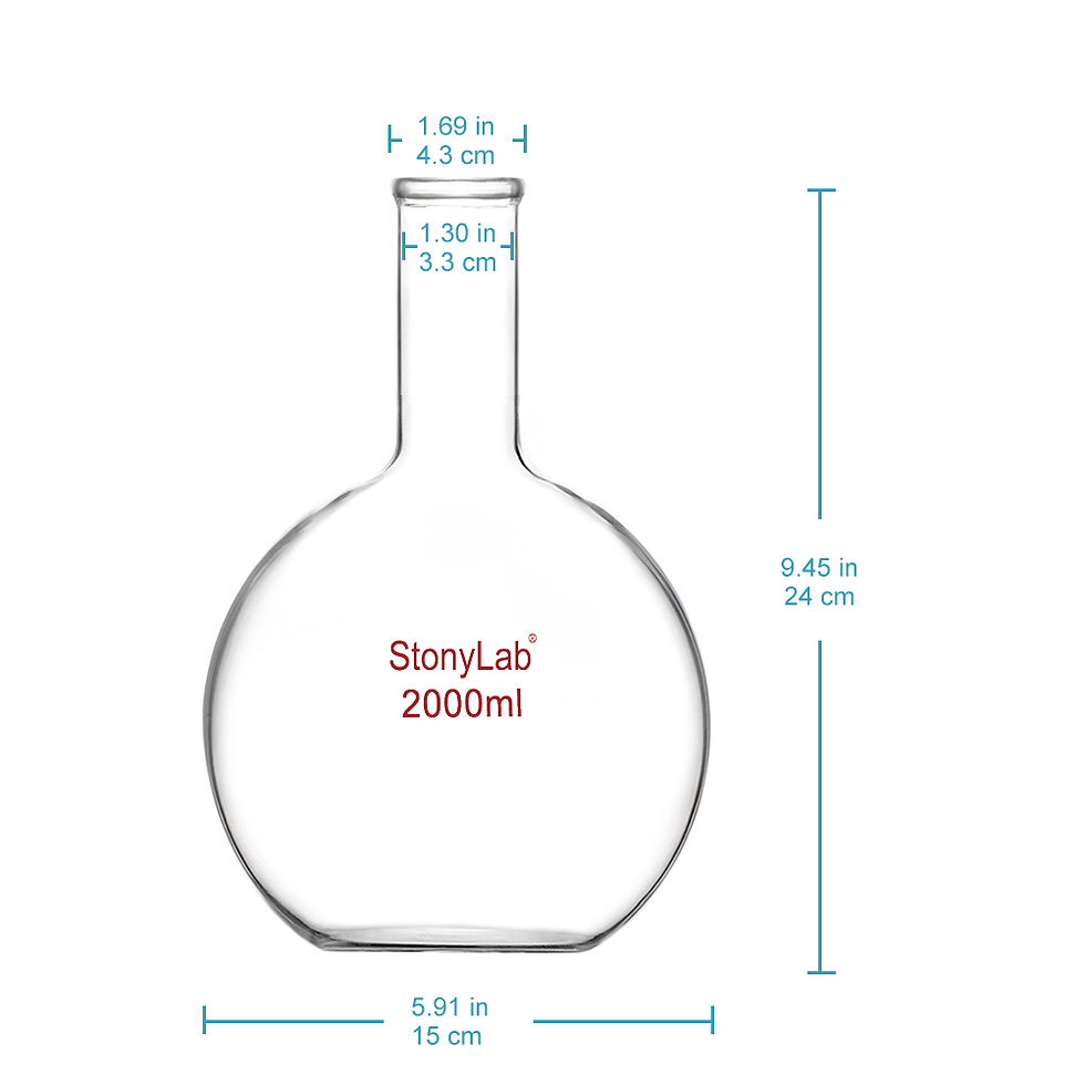 Thumbnail: Long Neck Flat Bottom Flask, Heavy Wall Flat Bottom Boiling Flask