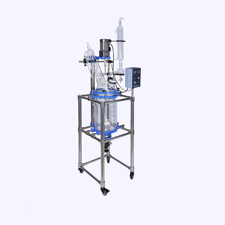 Thumbnail: Small Volume Chemical Vacuum Jacketed Glass Reactor (Free Shipping)
