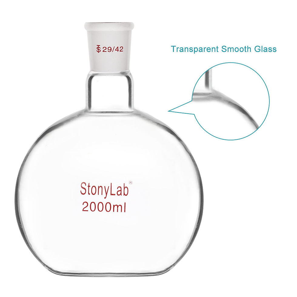 Thumbnail: Heavy Wall Single Neck Flat Bottom Flask, with 29/42 Standard Taper Outer Joint