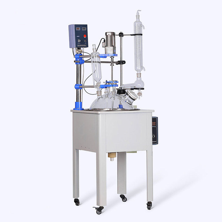 Thumbnail: Small Volume Chemical Vacuum Jacketed Glass Reactor (Free Shipping)