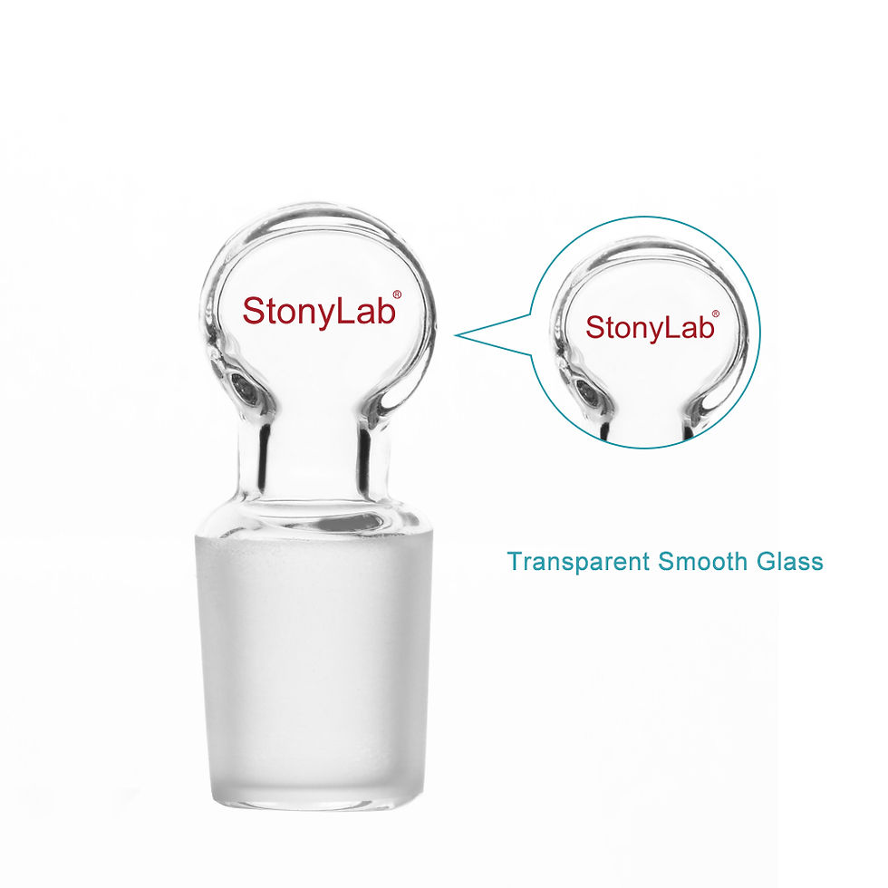 Thumbnail: Glass Penny Head Glass Hollow Stopper, Closed Bottom, 5 Pack