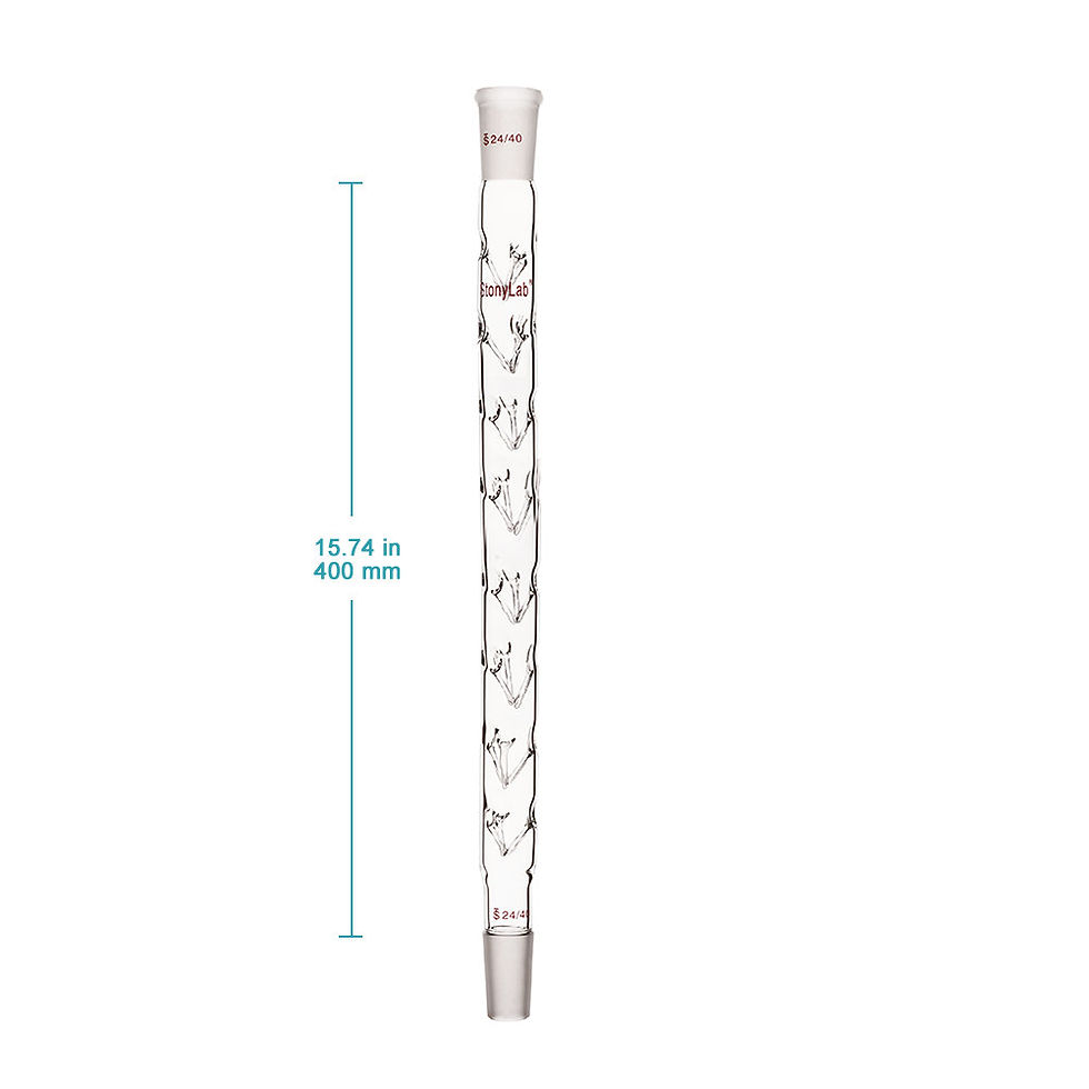 Thumbnail: 24/40 Glass Fractional Vigreux Distillation Column with Indentations