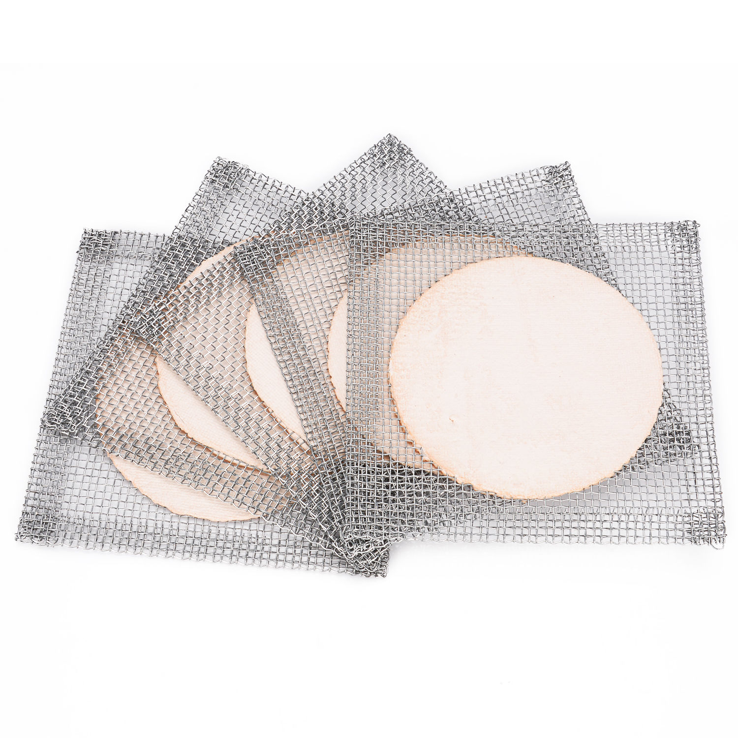 5 Pack 125x125 mm Wire Gauze with Ceramic Center, Asbestos-free