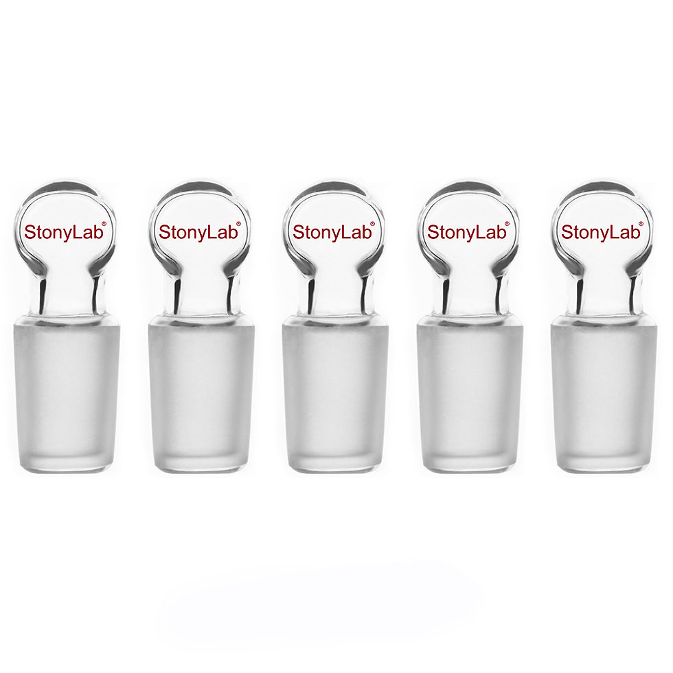 Thumbnail: Glass Penny Head Glass Hollow Stopper, Closed Bottom, 5 Pack