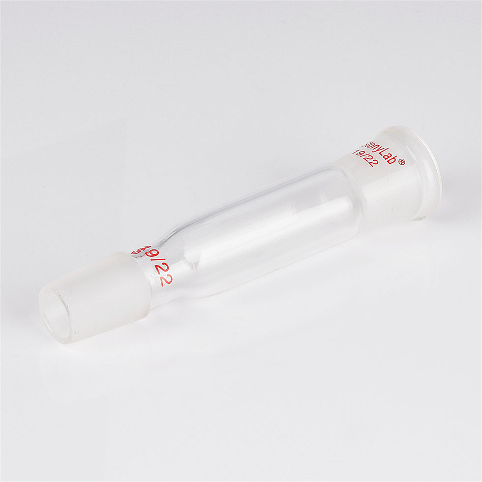 Thumbnail: Glass Straight Connecting Adapter, from 19/22 Outer Joint to 19/22 Inner Joint