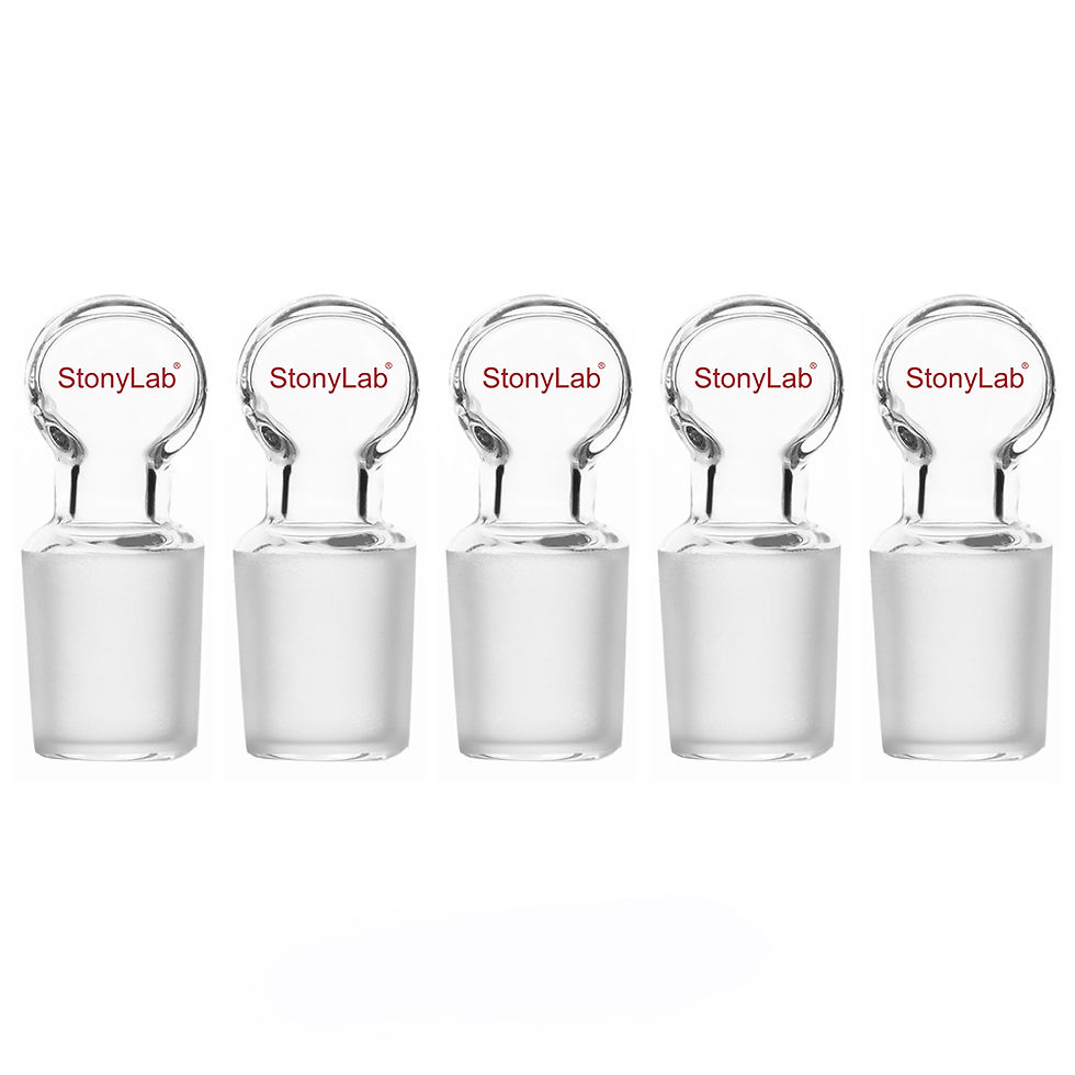 Thumbnail: Glass Penny Head Glass Hollow Stopper, Closed Bottom, 5 Pack