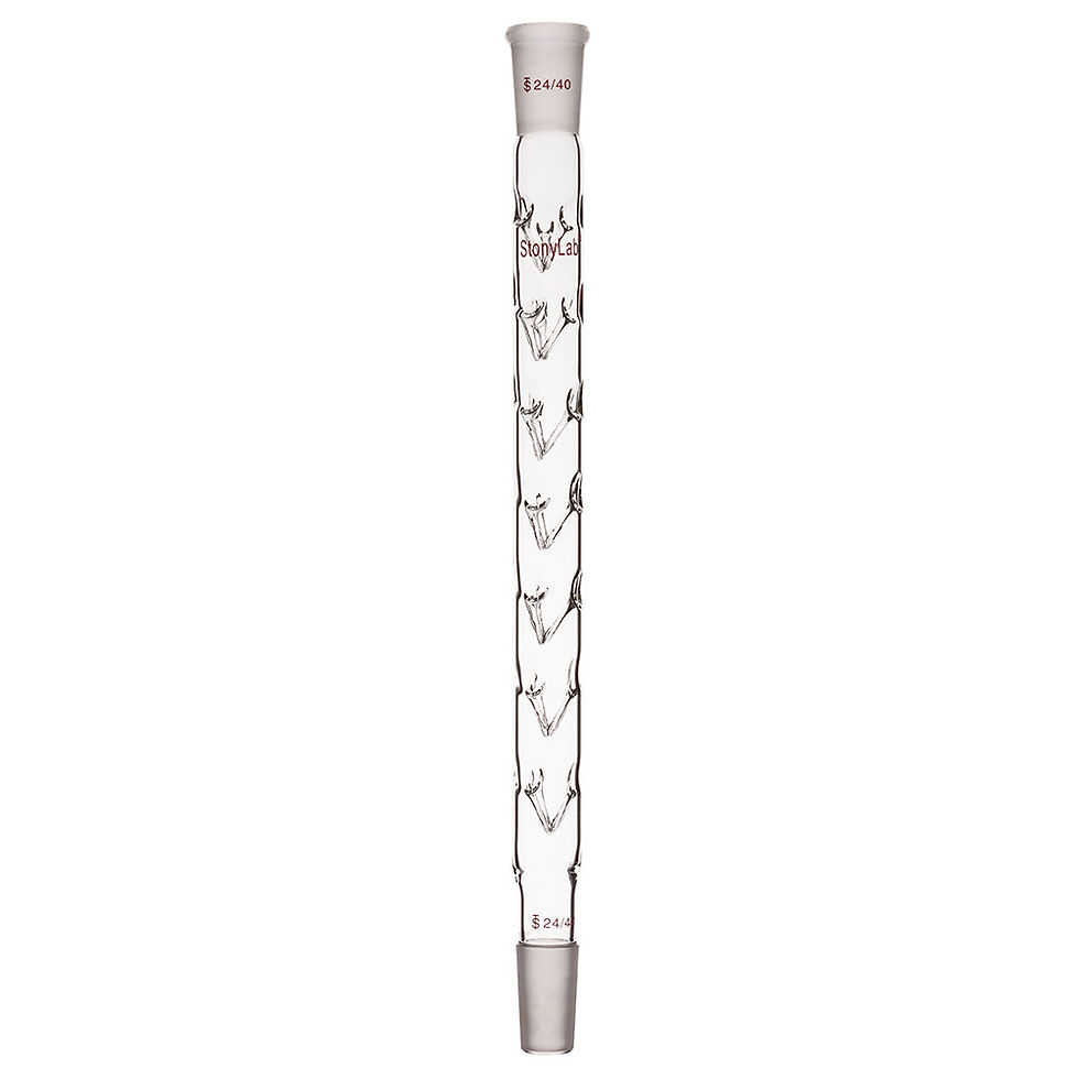 Thumbnail: 24/40 Glass Fractional Vigreux Distillation Column with Indentations