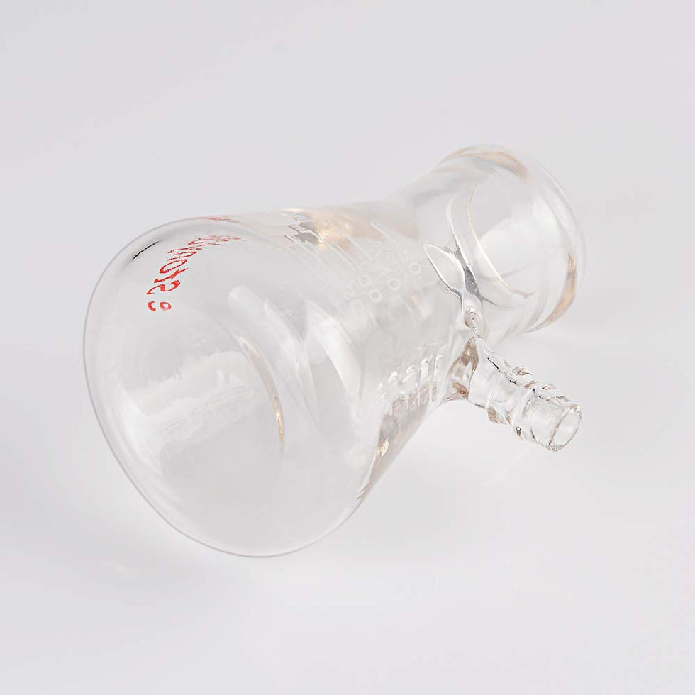 Thumbnail: 2-Pack Borosilicate Glass Filtering Flask, Bolt Neck with Tubulation