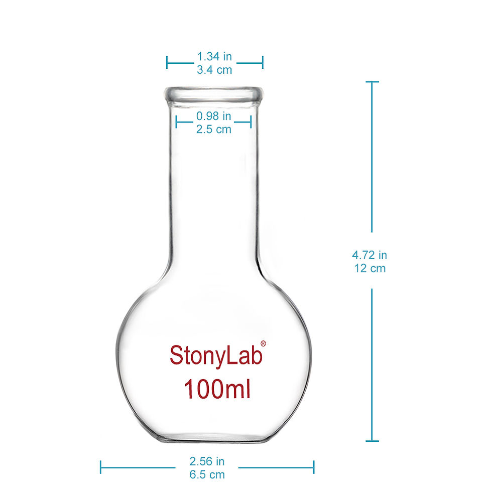 Thumbnail: Long Neck Flat Bottom Flask, Heavy Wall Flat Bottom Boiling Flask