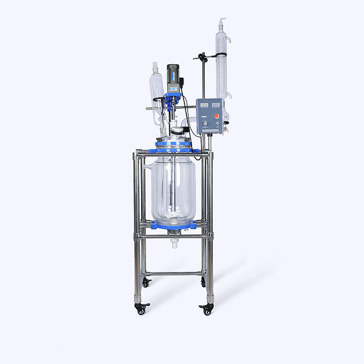 Thumbnail: Small Volume Chemical Vacuum Jacketed Glass Reactor (Free Shipping)