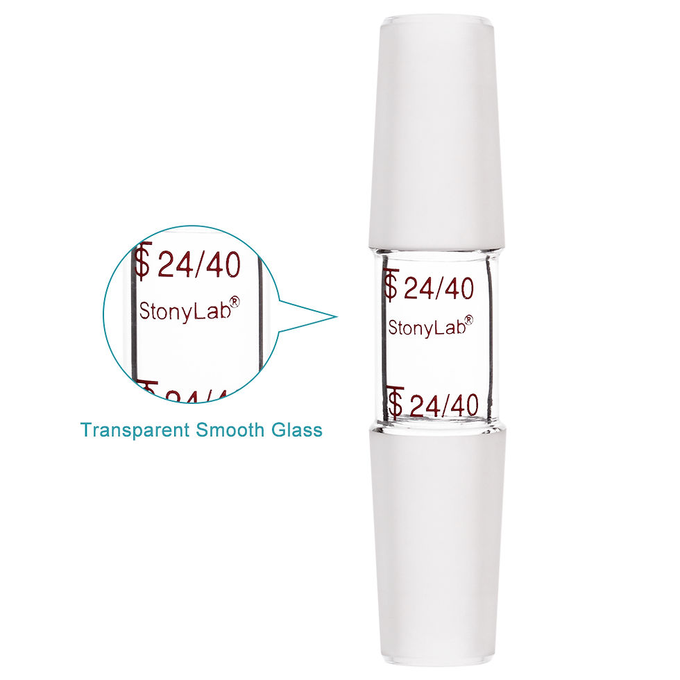 Thumbnail: 24/40 Straight Connecting Adapter Between Two 24/40 Ground Inner Taper Joints