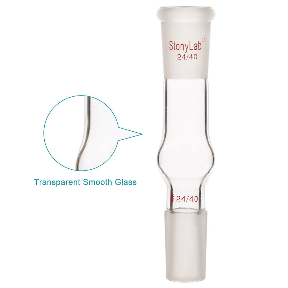 Thumbnail: Glass Straight Drying Tube, Glass Drying Tube Adapter with Standard Taper Joints