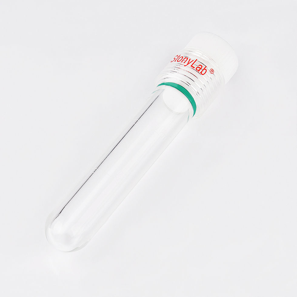 Thumbnail: Borosilicate Glass Reusable Graduated Test Tube with PTFE Screw Cap