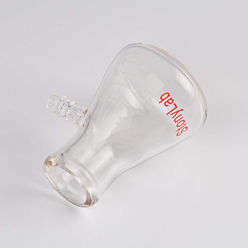 Thumbnail: 2-Pack Borosilicate Glass Filtering Flask, Bolt Neck with Tubulation