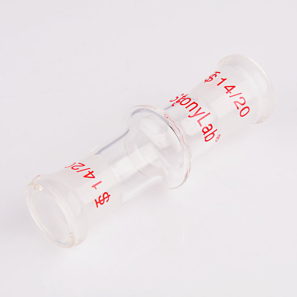 Thumbnail: Borosilicate Glass Female to Female Adapter Connector for Laboratory Lab