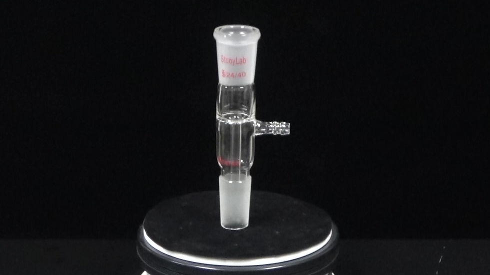 Thumbnail: Glass Vacuum Take Off Adapter, Straight, Short Stem with Joints