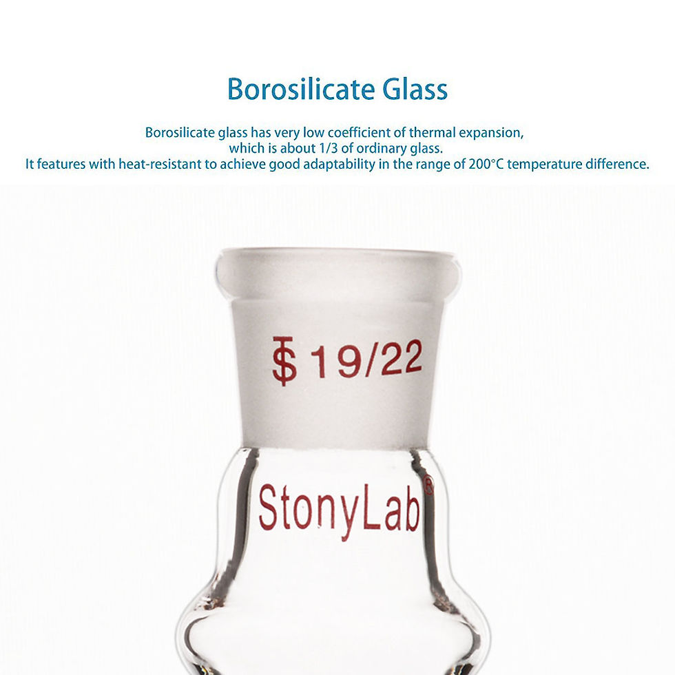 Thumbnail: Borosilicate Glass Female to Female Adapter Connector for Laboratory Lab
