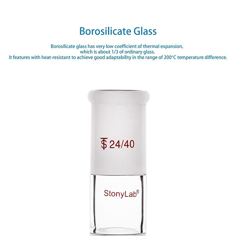 Thumbnail: Straight Connecting Adapter Between Two 24/40 Ground Outer Standard Taper Joints