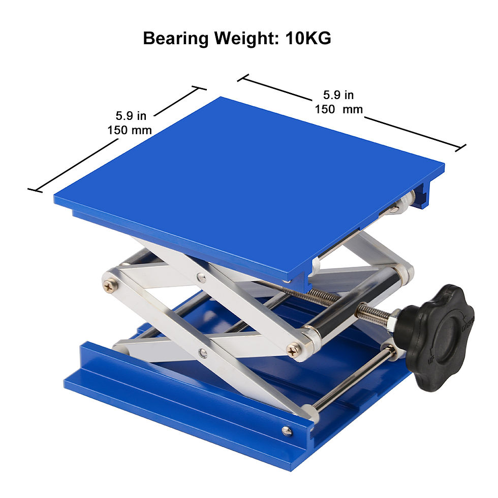 Thumbnail: Anodized Aluminum Top Deck Lab Support Jack Lab Lift Stand Table Scissor Jack