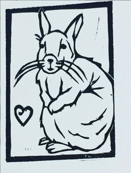 Linocut Viscacha