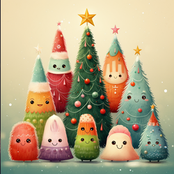 Cute Christmas characters 1