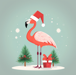 Flamingo Christmas