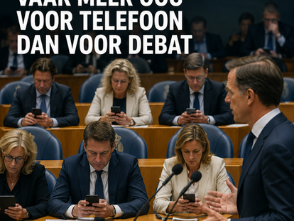 Onderzoek: politici hebben vaak meer oog voor telefoon dan voor debat
