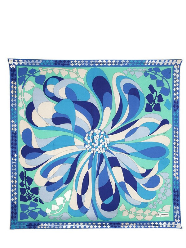 Emilio Pucci scarf printed by Mantero
