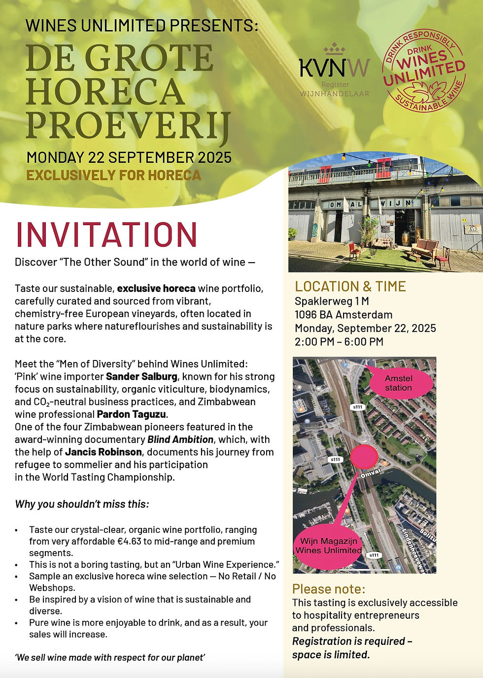 Exceptional All-Encompassing Horeca Wine Tasting Event - De Grote Horeca Proeverij