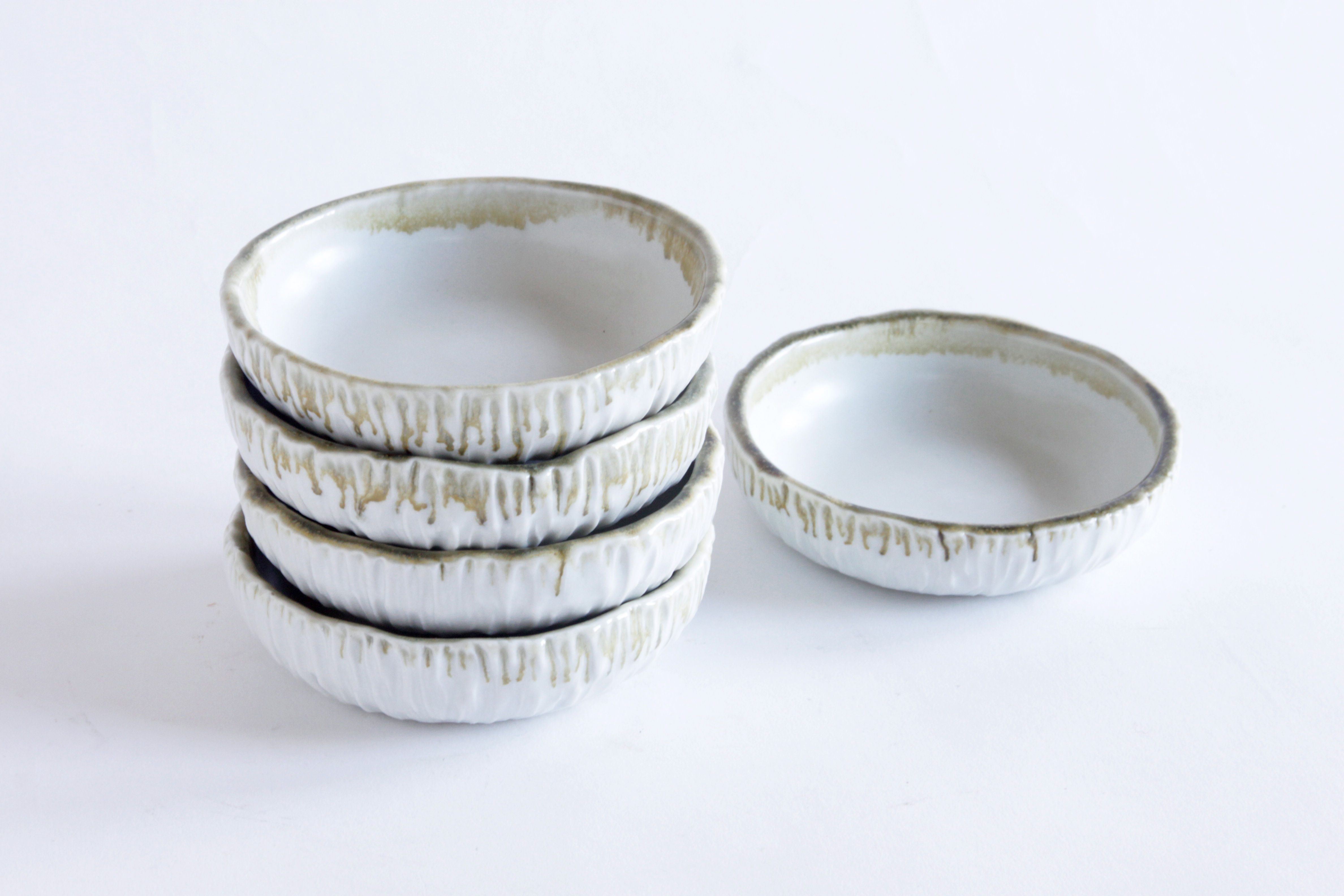 Satin White Bark Bowl