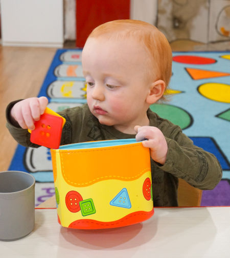 kid playing at pleasant hill preschool