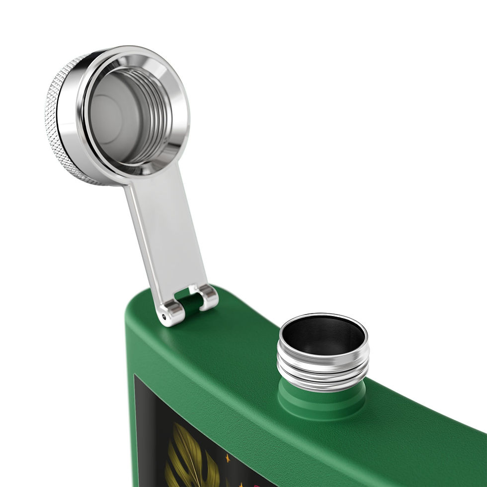Thumbnail: "Sip Happens" Stainless Steel Flask – 6oz – Perfect Gift for Fun Occasions