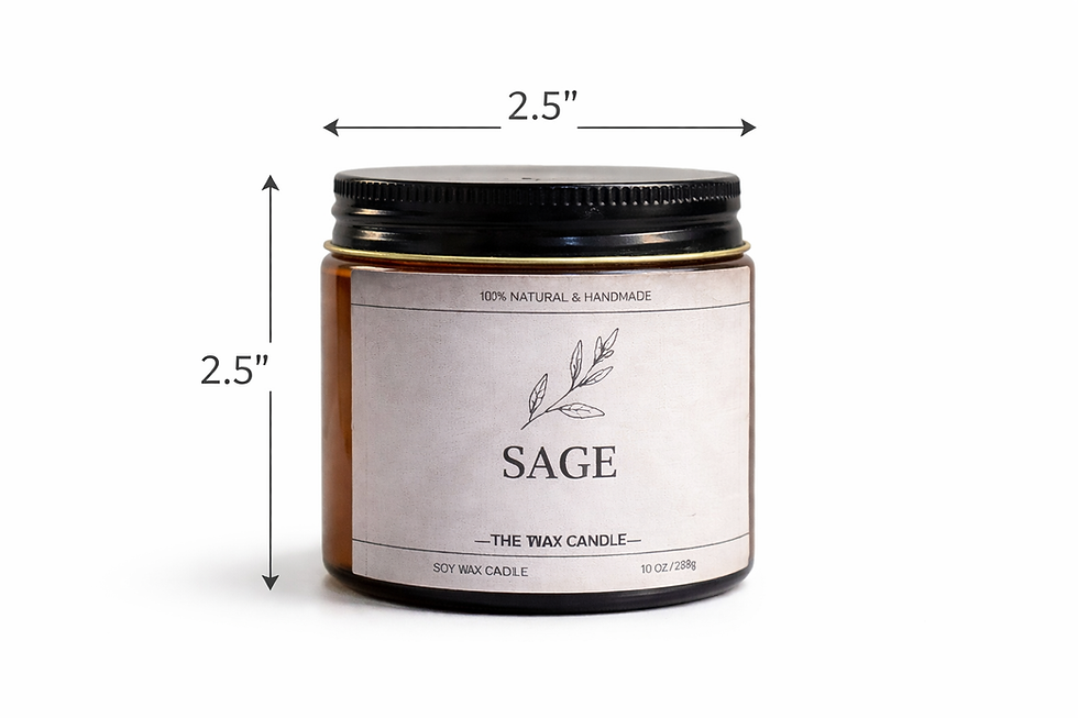 Thumbnail: Amber candle jar size