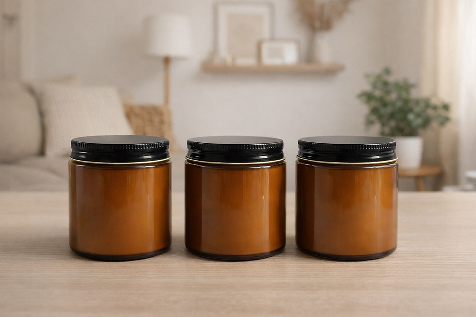 Thumbnail: Amber candle jar