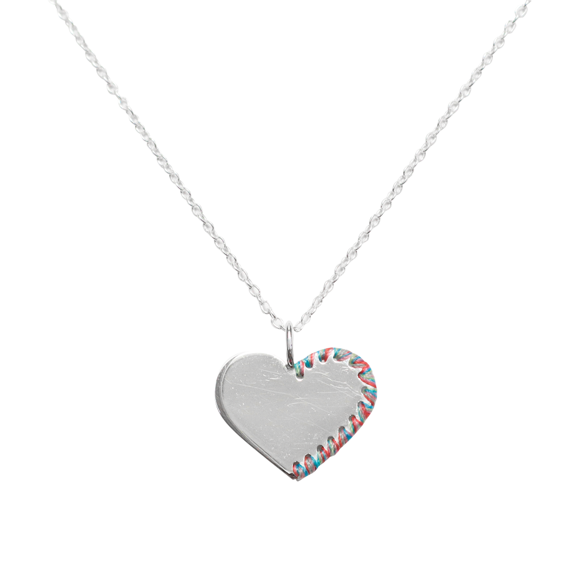 WOVEN SILVER HEART
