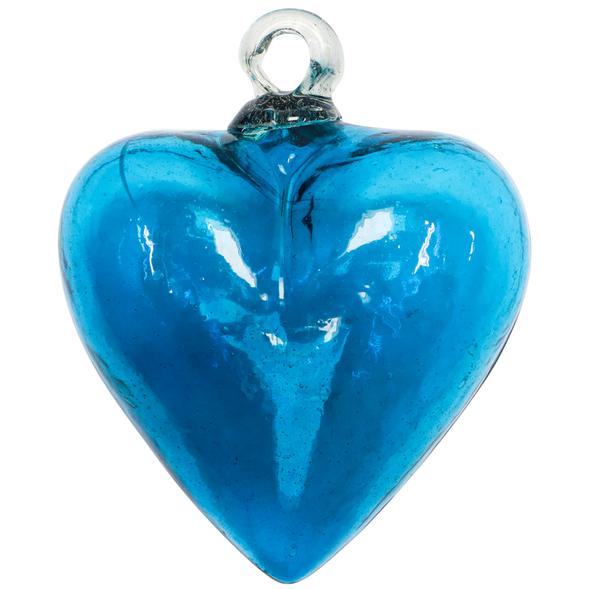 8.5" X-LARGE BLOWN GLASS HEART