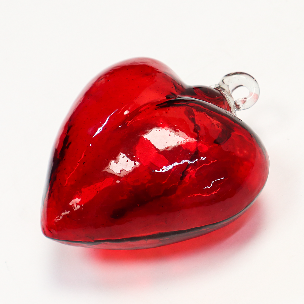 Thumbnail: 5" MEDIUM BLOWN GLASS HEART