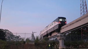 Monorriel realiza primer recorrido de prueba en línea 3