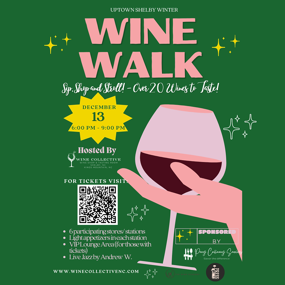 Winter Uptown Shelby Wine Walk