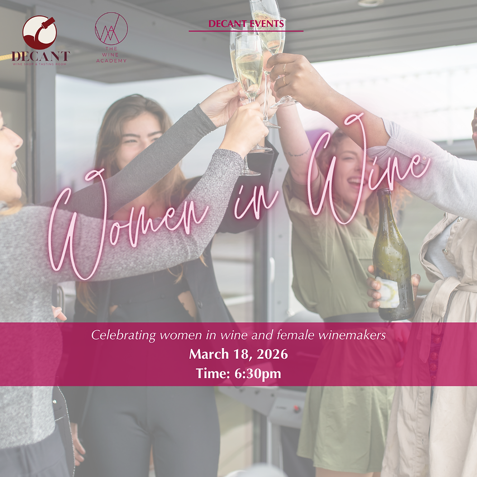 Women in Wine: A wine tasting and pairing celebrating women in wine and female winemakers