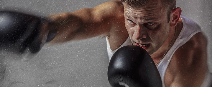 man boxing