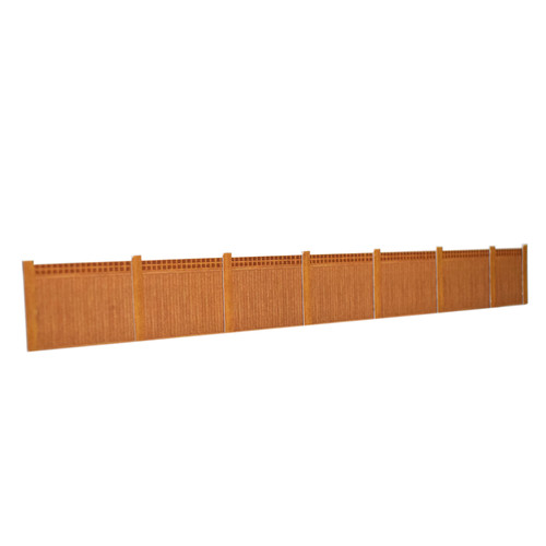 Wooden Fencing Kit with Trellis Top (Brown) ATD Models